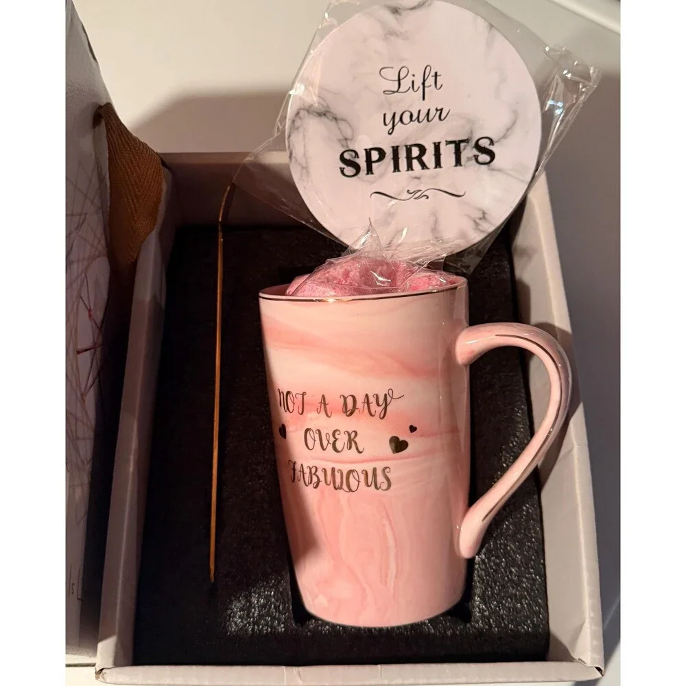 Jumway Not A Day Over Fabulous ceramic mug gift set.